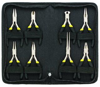 General Tools & Instruments 938 Technician's Mini Plier Set, 8 Piece   Mini Hobby Pliers  
