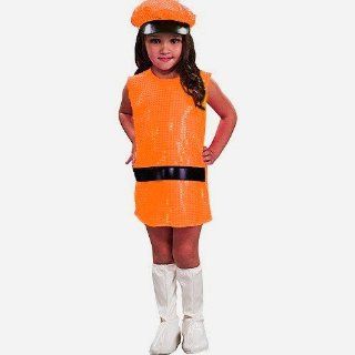 Children's Little Scenester Dress Up Costume (Large 10 12, Hot Orange) Toys & Games