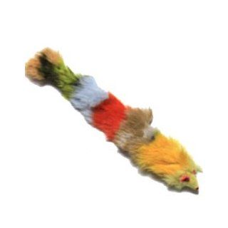Iconic Pet 15787 Multi Colored Fur Weasel Fun Toy For Cats And Kittens   Assorted  Pet Toys 