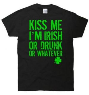 TeeShirtPalace Kiss Me I'm Irish Funny St. Patrick's Day T Shirt Fashion T Shirts Clothing