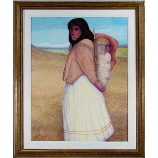 Art Apache, Mother & Child  Oil  Ernesto Gutierrez