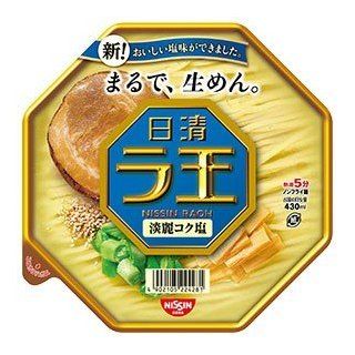 Nissin   Raoh, Japanese Instant Ramen Noodles, Salty Soup, 3.8oz X 6 Bowls (for 6 Servings)[Japan Import]  Prepared Noodle Bowls  Grocery & Gourmet Food