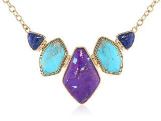 Barse "Navajo" Purple Turquoise Multi Stone Necklace Jewelry