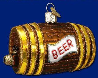 Beer Keg Christmas Ornament  Sports Fan Hanging Ornaments  Sports & Outdoors