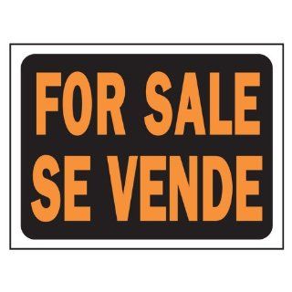 9" x 12" Plastic Bilingual For Sale Sign [Set of 10]  Yard Signs  Patio, Lawn & Garden