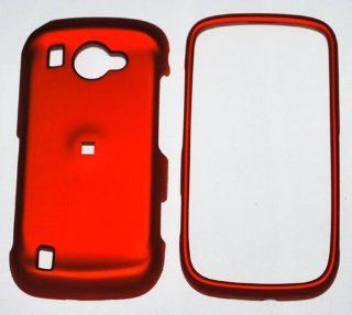 Samsung Omnia i920 smartphone Rubberized Hard Case   Red Cell Phones & Accessories