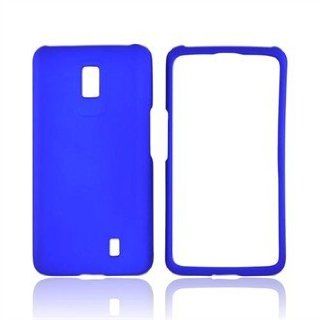 LG Spectrum Revolution 2 VS920 VS 920 Cover Faceplate Face Plate Housing Snap on Snapon Rubberized Protective Hard Case Shield Blue Cell Phones & Accessories