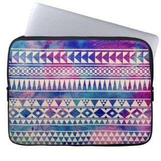 Pink Purple Teal Blue Girly Andes Aztec Pattern Laptop Computer Sleeves Computers & Accessories
