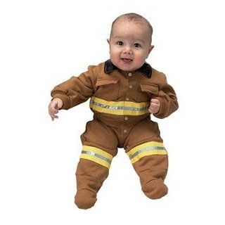 Baby Firefighter Costume in Tan Clothing
