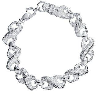 925 Silver Linked Infinity Bracelet Jewelry