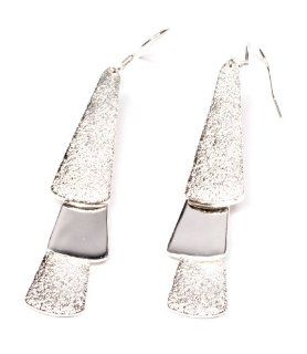 Silvertone Dangle Earrings 3 Piece Sparkle Jewelry