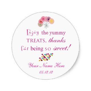 Baby Shower Candy Buffet Sticker Label Toys & Games