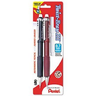 Twist Erase III Mechanical Pencil, 0.7 mm, Assorted Colors, 2/Pack 