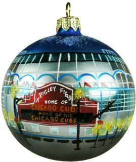 Chicago Christmas Ornament   Wrigley Field Stadium   Christmas Ball Ornaments