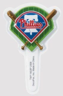 Philadelphia Phillies Cake or Cupcake Toppers (12 Pack) Decorative Cake Toppers Kitchen & Dining