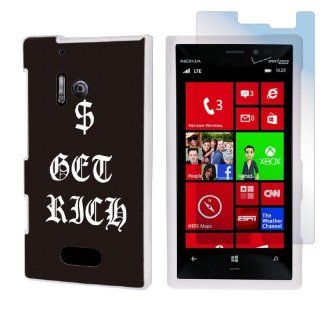 Nokia Lumia 928 White Protective Case + Screen Protector By SkinGuardz   Get Rich Cell Phones & Accessories