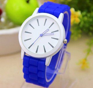Classic Gel Crystal Silicone Jelly Women Watch Blue at  Women's Watch store.