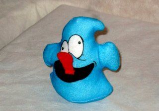 Burger King 1999 Kids Club Meal Toy ~ Silly Slammers ~ Blue Ghost Plush #5 Boo Hoo 