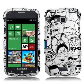 Hard Case Meme Memes Rage Cartoons Pattern Faceplate for Samsung Ativ Odyssey / i930 Unique Fun Cool Trendy Retro Indi Vintage Design by ThePhoneCovers Cell Phones & Accessories