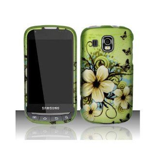 Green Flower Hard Cover Case for Samsung Transform Ultra SPH M930 Cell Phones & Accessories