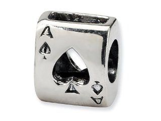 Reflections Sterling Silver Ace Card Pandora Compatible Bead Charm Finejewelers Jewelry
