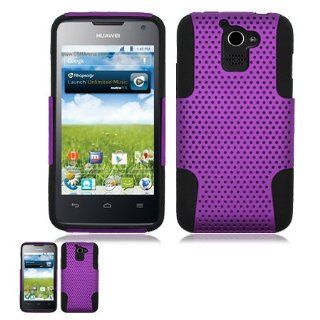 Huawei Premia 4G M931 Purple And Black Hybrid Net Case Cell Phones & Accessories