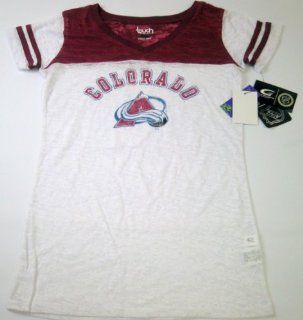 Colorado Avalanche NHL Touch By Alyssa Milano Womens Premium T shirt (Large)  Sports Fan T Shirts  Sports & Outdoors