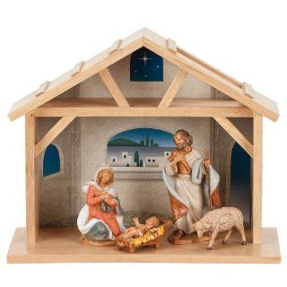 Fontanini 5 Piece My First Nativity Set with Stable 3 1/2 Inch Figurines  