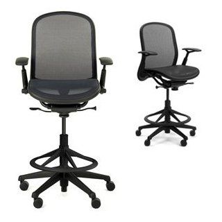 Chadwick Highly Adjustable Drafting Chair in Black   Knoll Chair