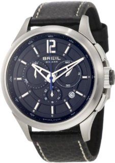 Breil Milano Men's BW0532BLK 939 Custom Round Applied Grate Dial Watch Watches