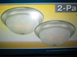 Patriot 2pk 13" Stella Ceiling Light   Brushed Nickel Finish   Close To Ceiling Light Fixtures  