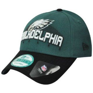 NFL New Era 9Forty 940 Philadelphia Eagles Team Text Adjustable Velcro Hat Cap  Sports Fan Baseball Caps  Sports & Outdoors