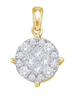 0.25CTW DIAMOND SOLIEL PENDANT Jewelry