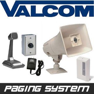 New Valcom Business Warehouse Industrial Paging Horn Speaker System Intercom  Pagers  Electronics