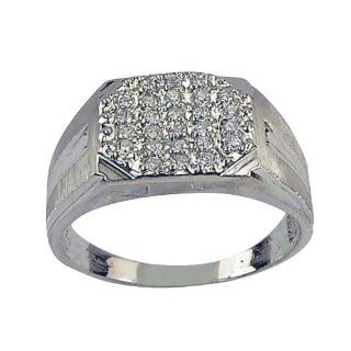 Mens Cluster Diamond Ring   7.5 Da'Carli Diamond Jewels Jewelry