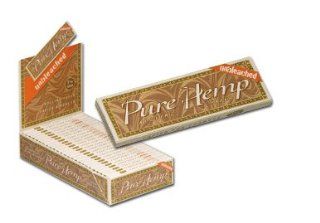 Pure Hemp Cigarette Rolling Papers, Unbleached 1 1/4, BOX of 25 Booklets 