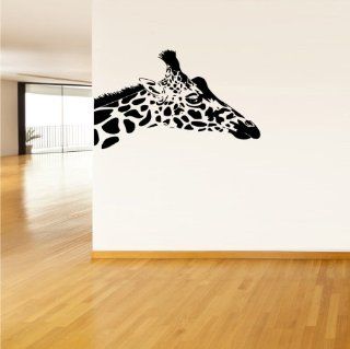 Wall Decor Vinyl Sticker Room Decal Art Spotted Animal Giraffe Head Sticking Out of Wall 942   Real Giraffe
