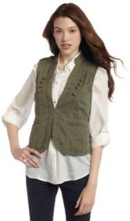 Sanctuary Clothing Womens Military Vest, Mystic Forest, Small