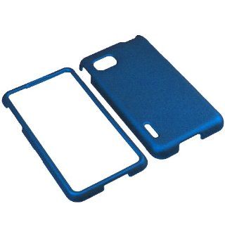 BW Hard Shield Shell Cover Snap On Case for Sprint LG Optimus F3 LS720  Blue Cell Phones & Accessories