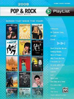 2008 Pop & Rock Sheet Music Playlist   P/V/G Songbook Musical Instruments