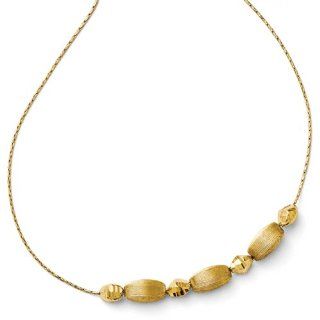 14k Yellow gold Leslies Fancy Beaded Necklace Jewelry