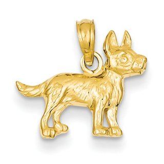 14k Terrier Dog Pendant, Best Quality Free Gift Box Satisfaction Guaranteed Jewelry