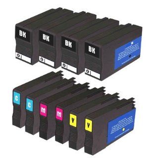 10pk Remanufactured HP 950XL, 951XL Ink Cartridges for Officejet 8100, 8600 Electronics