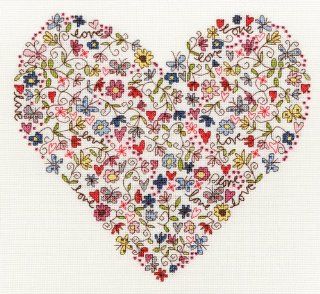 Bothy Threads Love Heart Cross Stitch Kit Toys & Games