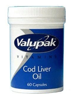 Valupak Vitamins Cod Liver Oil Capsules 400mg 60 Capsules Health & Personal Care