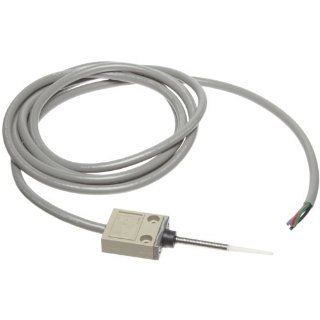 Omron D4C 1650 Compact Enclosed Limit Switch, Plastic Rod, SJT(O) Cable, 5A at 250VAC and 4A at 30VDC Rated Current, 3m Cable Length Electronic Component Limit Switches