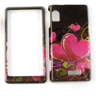 For Motorola Droid 2 A955 Pink Hearts Case Accessories Cell Phones & Accessories