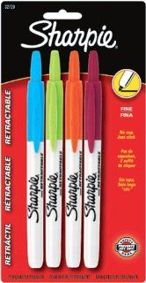 Sharpie RT Fine Assorted 4 pack Black Orange Turquoise Lime Berry  Permanent Markers 
