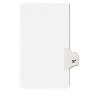 Avery Individual Legal Dividers, Letter Size, #57 (01057)  Binder Index Dividers 