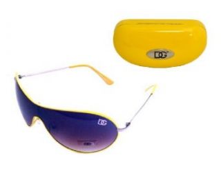 Sun Glasses Celebrity Shades DG Eyewear Women's Aviator Sunglasses with DG Hard Case Clothing